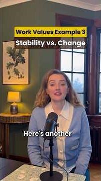 Work Values: Example 3 — Stability vs. Change