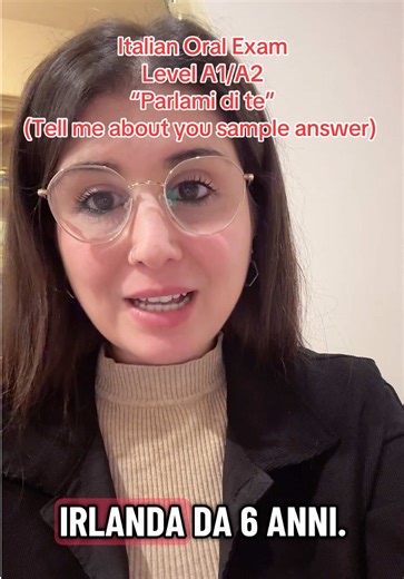 Italian oral exam level A1/A2. Sample answer to “parlami di te” #italian #italiano #learnitalian #italianonline #italianlanguage