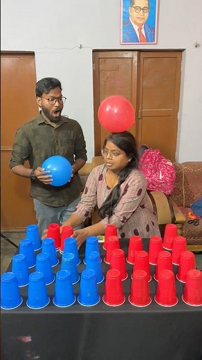 Red cup vs Blue cup Showdown Challenge #games