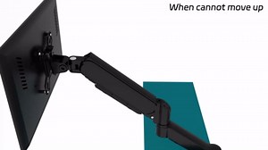 Monitor Stand for Desk-Arms for Computer Monitors with C Clamp, Grommet Mounting Base for 13-32 Inch Computer Screens - Desk Accessories Mount Holds 19.8lbs