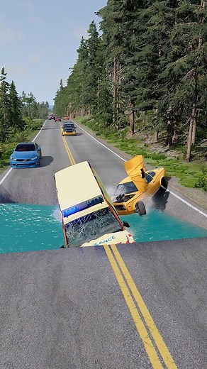 WATER PORTHOLE VS CARS | Drive Gameplay