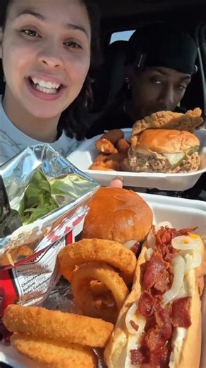 4th of July Cook Out Tray #Mukbang 🇺🇸🔥 BBQ Burger, Loaded Hot Dog & Walking Taco ASMR #shorts #asmr