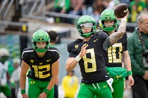 Dillon Gabriel's spring game: Oregon QB's performance highlights, stats and more