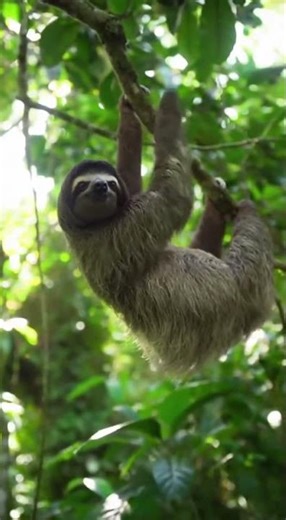The sloth is not slow at All !! #sloth #animals #shortvideo