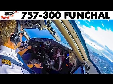 Piloting the CONDOR Boeing 757-300 from Funchal | Cockpit Views