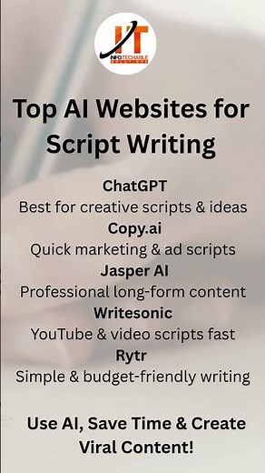 Top AI Tools for Script Writing 🤯 | Create Content in Seconds 🚀 #shorts