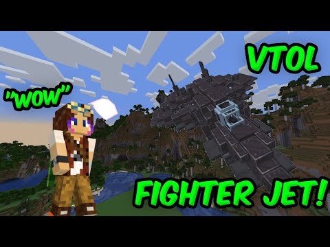 I built A VTOL FIGHTER JET In Minecraft Create Mod