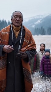 The snow may be cold… but the wisdom it carries is warm. ❄️ #NativeAmericans #WinterWisdom #FirstSnow #SpiritOfTheLand | Native Americans