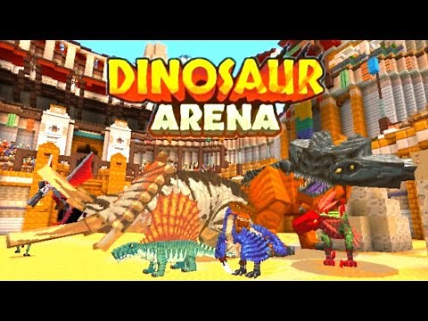 Dinosaur Arena - ALL DINOSAURS [Minecraft Addon Showcase]