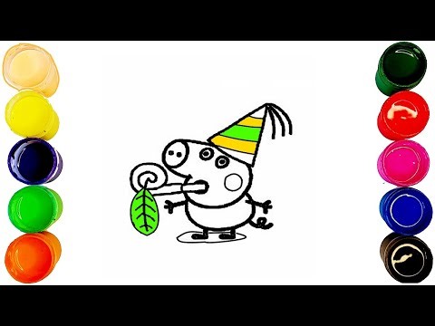 George Goes to the Party – Fun Coloring for Kids and Toddlers