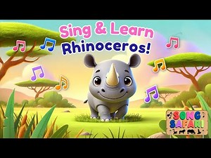 Rhinoceros Rumble! | Charge with the Mighty Rhinos | Fun Animal Song for Kids | Song Safari