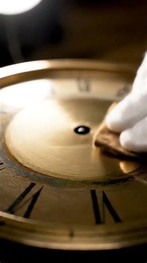 ASMR Restoration 🕰️ Polishing and Cleaning an Antique Clock Face! Satisfying Brass Scrubbing Sounds