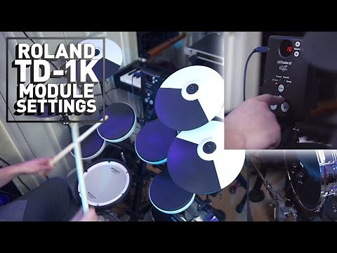 Roland TD-1K Module Settings | Adjusting Sensitivity, MIDI Notes, Pad Type