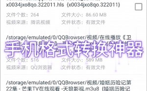 新人向：教你如何轻松用手机把各大视频平台的各种复杂格式转换成MP4格式，简单有用