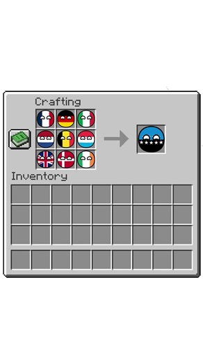 European Union Minecraft Crafting Recipe 2 #countryballs