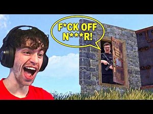 DOOR CAMPING A TOXIC RACIST RUST PLAYER!