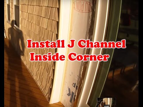 How to install Vinyl Siding - Install J Channel Inside Corner - Part 2