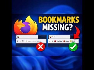 How to Show or Hide Bookmarks Bar in Mozilla Firefox on Windows 11 or 10 | GearUpWindows Tutorial