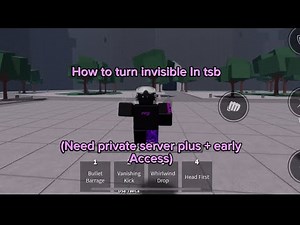 How to turn invisible in tsb! (Full tutorial)