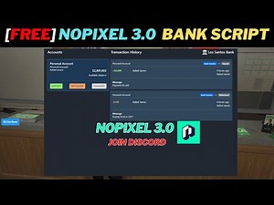 [ FREE ]NOPIXEL 3.0 BANK SCRIPT / UI | FIVEM QBCORE