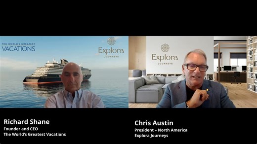 Our CEO, Richard Shane interviews Chris Austin - President - North America at Explora Journeys. | The World's Greatest Vacations