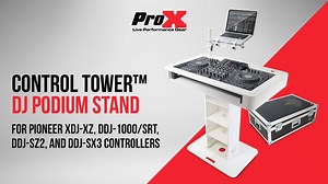 The ProX Control Tower™ DJ Podium White finish Travel Stand for Pioneer XDJ-XZ, DDJ-1000 / SRT, DDJ-SX3, and DDJ-SZ2 is custom-built for ProX in Poland by ZCase®. This podium style DJ stand is designed and setup and breakdown quick and easy. It's a great multi-functional DJ stand. It's a powder-coated White finish which is also available in black or with a hard case. Black (with Case) http://www.proxdirect.com/products/view/1963 White (with Case) http://www.proxdirect.com/products/view/1962 Whit