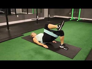 Single Leg Glute Bridges with Hip Band Tutorial