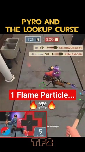 Pyro And The Lookup Curse #tf2 #trolldier #gaming #teamfortress2 #pyro #soldier #gameplay #fps