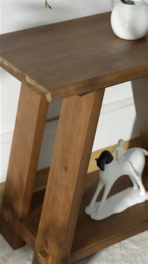 Elevate Your Space with Rustic Charm - Tribesigns Wooden Side Table 🌿