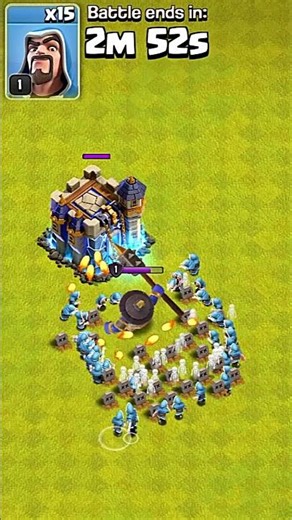 Level 1 Wizards vs Level 1 Smasher Guardian ! #clashofclans #coc #Smasher