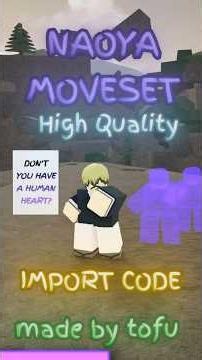 High Quality Naoya moveset with import code #jjs #jujutsushenanigans #jjk #moveset