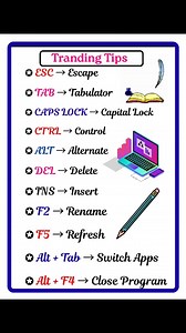 Tranding Shortcuts Keyboard key's #fblifestyle #Lifestyle | NECI Computer Institute