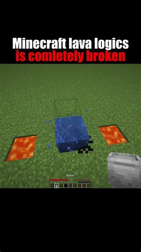 Minecraft Lava Logic is COMPLETELY Broken 😱 (This Makes No Sense!) #minecraft #shorts