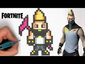 DESSIN FACILE - NOMADE PIXEL ART FORTNITE