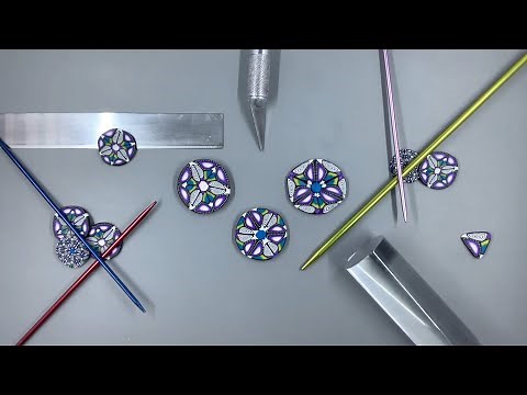 A Polymer Clay Cane Tutorial: The Round Kaleidoscope Cane