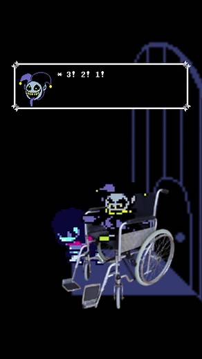 #CapCut #fyp #deltarune #jevil #wheelchair #comedy #race #kris | wheelchair
