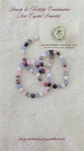 Beauty & Fertility Pure Crystal Combination Bracelets 🤍