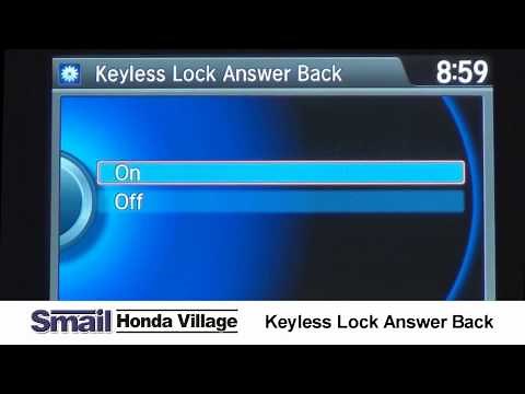 Keyless Lock Answer Back in Your New Honda Vehicles
