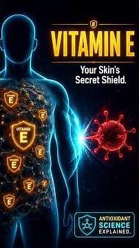 Vitamin E: The Antioxidant That Lives Inside Your Cells | Mechanism, Skin & Clinical Facts #vitamine