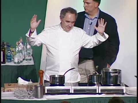 Ferran Adrià Cooking Demonstration at the Worlds Premier Culinary College