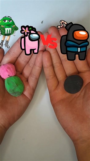 color mixing Among us and m&ms🌈🌈#art #color #colormixingmagic #mario #colorconcept #shortsvideo