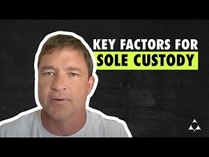 What are some Reasons one Parent would get Sole Custody?