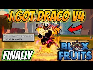 OMG I *FINALLY* Got The NEW Secret Draco Race V4 In Blox Fruits!!