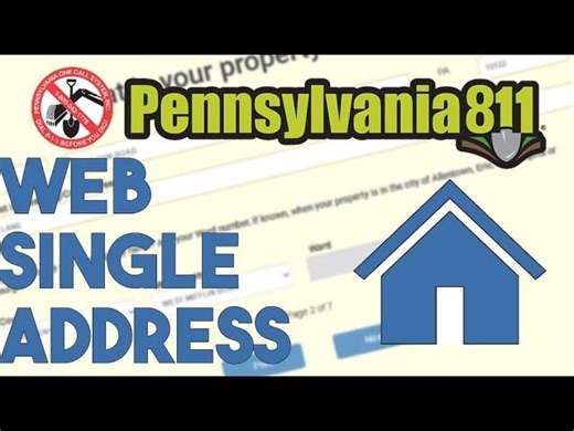 Web Single Address | Pennsylvania One Call System, Inc.