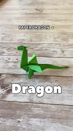 Watch Till the End 🐉 | Turning a Simple Paper into a Powerful Dragon Origami