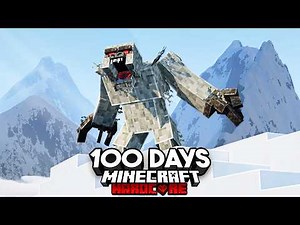 100 Days on a Mount Everest Expedition in Realistic Minecraft
