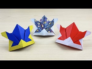 【5分で完成】折り紙1枚で「兜」を折ろう！ 🥷 初心者・子供向け・簡単！ Easy Origami Samurai Helmet | How to make | 摺紙