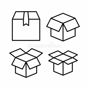 Box Icon . Box Sign. Delivery Package. Parcel Box Stock Vector - Illustration of retail, icon: 287377479