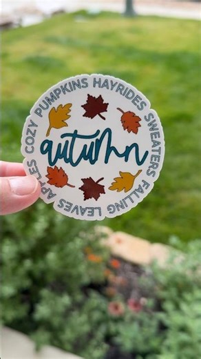 Autumn Leaves Sticker 🍁✨ | Cozy Fall Vibes