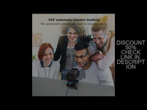 1080P HD Webcam Auto Tracking Web Camera With Remote Control Microphone Live Streaming Mini Camera F